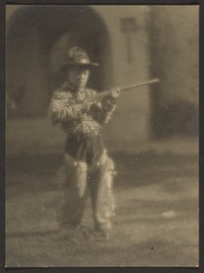 [Pikkupoika cowboy-asussa] tekijältä Louis Fleckenstein