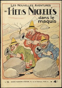 Nickeles Footin uudet seikkailut Maquisissa, nro 12. Tekijä: Pellos. Rene Pellos kutsui Pelloksi oikealla nimellä Rene Pellarin (1900-1998). Oikeudet pidätetään. tekijältä Louis Forton