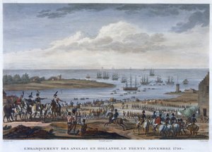 "Englannin alukseen tulo Hollannissa, 30. marraskuuta 1799"