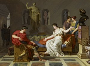 Kleopatra ja Octavianus tekijältä Louis Gauffier
