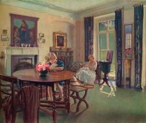 Kesäkuun sisustus, vuodelta 1923. tekijältä Louis Ginnett