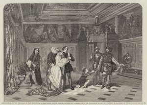 Inkvisition tuomioistuimen esihuone Ducal Palacessa, Venetsiassa