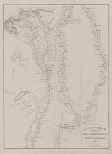 Egypti ja Nubia, Volume III: Map to Illustrated the Sketches of David Roberts, Esq...1849, 1849. tekijältä Louis Haghe