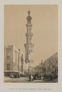Egypti ja Nubia, osa III: Sioutin päämoskeijan minareetti, Ylä-Egypti tekijältä Louis Haghe
