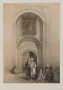 Egypti ja Nubia, osa III: Moderni kartano, joka esittää Kairon arabeskiarkkitehtuuria, 1849. tekijältä Louis Haghe