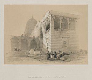 Egypti ja Nubia, osa III: Yksi Khalifin haudoista, Kairo, 1848. tekijältä Louis Haghe