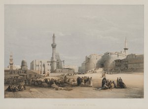 Egypti ja Nubia, osa III: Kairon linnoituksen sisäänkäynti, 1849. tekijältä Louis Haghe