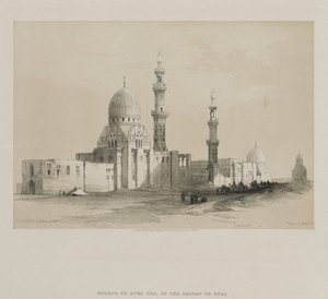 Egypti ja Nubia, osa III: Kalifien haudat-Kairo. Ayed Be[y]:n moskeija, 1849. tekijältä Louis Haghe
