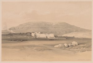 Egypti ja Nubia: Osa II - nro 20, Medinet Abou, Thebes tekijältä Louis Haghe