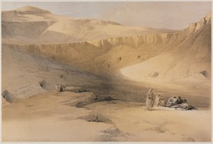Egypti ja Nubia, osa II: Sisäänkäynti Theban kuninkaiden haudoihin, Bab-El-Malouk tekijältä Louis Haghe