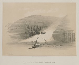 Egypti ja Nubia, osa II: Abu Simbelin temppelit, Nubia, 1848. tekijältä Louis Haghe