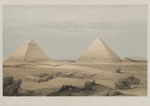 Egypti ja Nubia, osa II: Geezehin pyramidit, 1848. tekijältä Louis Haghe