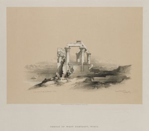 Egypti ja Nubia, osa II: Kardesehin temppelin rauniot, Nubia, 1848. tekijältä Louis Haghe