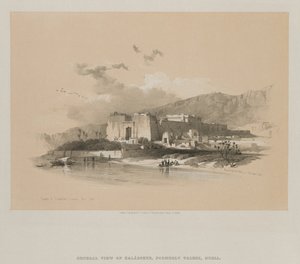 Egypti ja Nubia, osa II: Kababshen temppeli, Nubia, 1848. tekijältä Louis Haghe