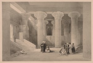 Egypti ja Nubia: osa I - nro 24, Esnehin temppeli tekijältä Louis Haghe