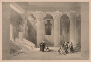 Egypti ja Nubia: osa I - nro 24, Esnehin temppeli, 1838. tekijältä Louis Haghe