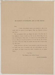 Egypti ja Nubia, osa I: Dedication page, 1846. tekijältä Louis Haghe