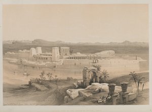 Egypti ja Nubia, osa I: Yleinen näkymä Philaen saarelle, Nubia tekijältä Louis Haghe