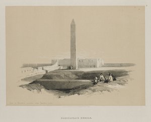 Egypti ja Nubia, osa I: Obeliski Aleksandriassa, yleisesti kutsuttu Kleopatras-neula, 1846. tekijältä Louis Haghe