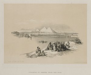 Egypti ja Nubia, osa I: Geezehin pyramidit Niilistä, 1846. tekijältä Louis Haghe