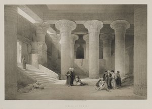 Egypti ja Nubia, osa I: Temple at Esneh, 1846. tekijältä Louis Haghe