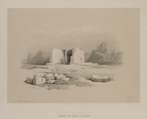 Egypti ja Nubia, osa I: Temple at Tafa in Nubia tekijältä Louis Haghe