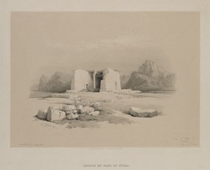 Egypti ja Nubia, osa I: Temple at Tafa in Nubia, 1846.