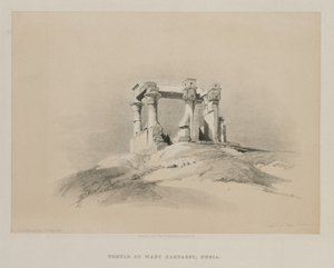 Egypti ja Nubia, osa I: Wady Kardassyn temppeli Nubiassa, 1846. tekijältä Louis Haghe