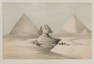 Egypti ja Nubia, osa I: Suuri sfinksi, Gezeehin pyramidit tekijältä Louis Haghe