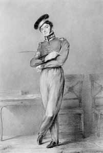 Mr Power korpraali OConnorina oopperassa Broken Promises, 1826 tekijältä Louis Haghe