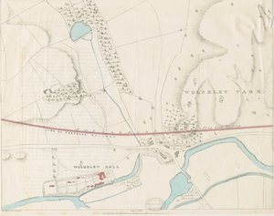 Wolseley Hall: litografia yli sävyn, nd [1806-1885] tekijältä Louis Haghe