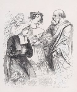 The Two Sisters of Charity elokuvasta The Complete Works of Béranger, 1836. Tekijät: Louis-Henri Brevière, Cesar-Auguste Hebert. tekijältä Louis Henri Brevière, Cesar Auguste Hebert