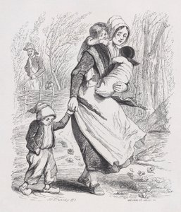 Jeanne, punapää elokuvasta The Complete Works of Béranger, 1836.
