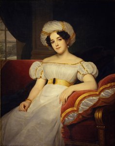 Prinsessa Natalya Stepanovna Golitsynan muotokuva, os. kreivitär Apraksina 1794-1890, 1824