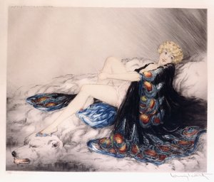 Silkkitakki tekijältä Louis Icart