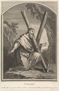 Pyhä Andreas, 1726. tekijältä Louis Jacob