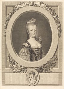 Marie-Antoinette Ranskasta tekijältä Louis Jacques Cathelin after Jean Martial Fredou