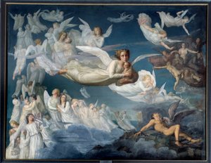Sielun runo. Louis Janmotin (1814-1892) maalaus Le passage des ames