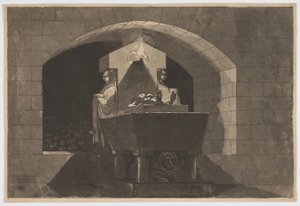 Hauta karjatidien kanssa tekijältä Louis Jean Desprez