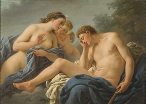 Diana ja Endymion - Diana ja Endymion, kirjoittanut Lagrenee, Louis Jean Francois, dit l