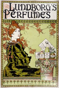Mainos tuoksusta "" Lundborg"" - kirjoittanut Rhead, v.1895 tekijältä Louis John Rhead