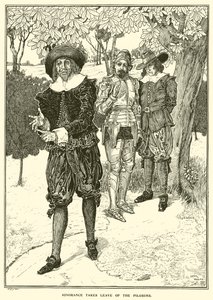 Tietämättömyys jättää pyhiinvaeltajat (kaiverrus) tekijältä Louis John Rhead