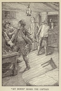 Robert Louis Stevensonin kuvitus Kidnapped tekijältä Louis John Rhead