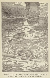 Robert Louis Stevensonin kuvitus Kidnapped tekijältä Louis John Rhead
