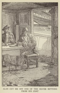 Robert Louis Stevensonin kuvitus Kidnapped tekijältä Louis John Rhead
