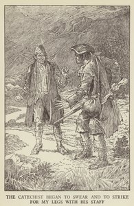 Robert Louis Stevensonin kuvitus Kidnapped tekijältä Louis John Rhead