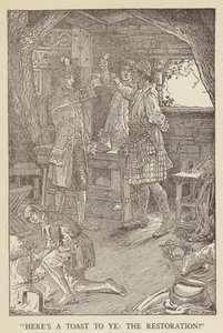 Robert Louis Stevensonin kuvitus Kidnapped tekijältä Louis John Rhead