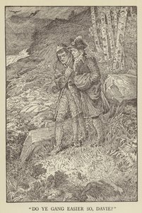 Robert Louis Stevensonin kuvitus Kidnapped tekijältä Louis John Rhead