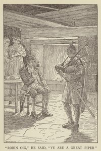 Robert Louis Stevensonin kuvitus Kidnapped tekijältä Louis John Rhead