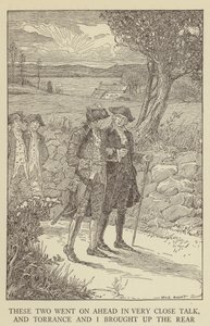 Robert Louis Stevensonin kuvitus Kidnapped tekijältä Louis John Rhead